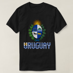Camiseta Bandera de Uruguay y Escudo Patrio