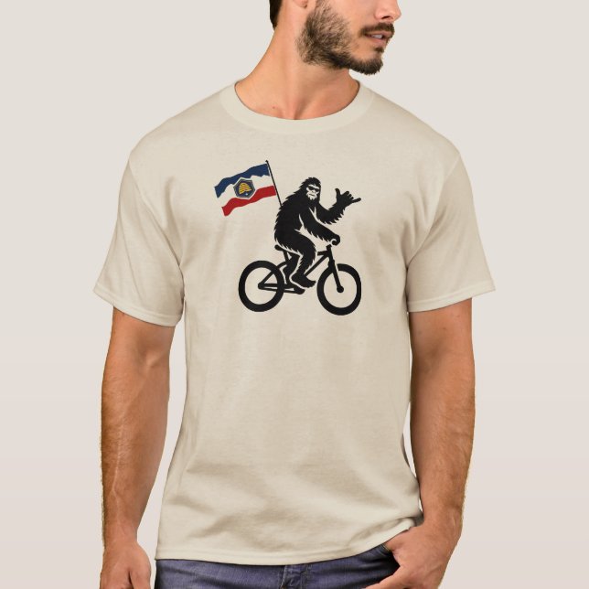 Camiseta Bandera de Utah para ciclismo de pie gigante (Anverso)