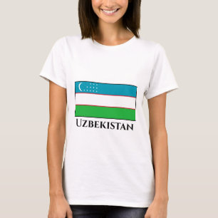 Camiseta Bandera de Uzbekistán