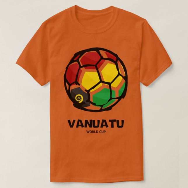 Camiseta Bandera de Vanuatu (Diseño del anverso)