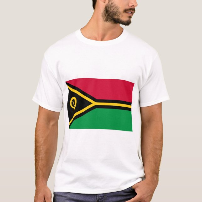 Camiseta Bandera de Vanuatu (Anverso)