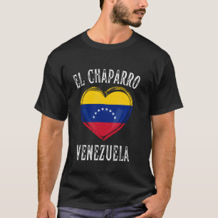 Camiseta Bandera de Venezuela Corazón Ciudad El Chaparro
