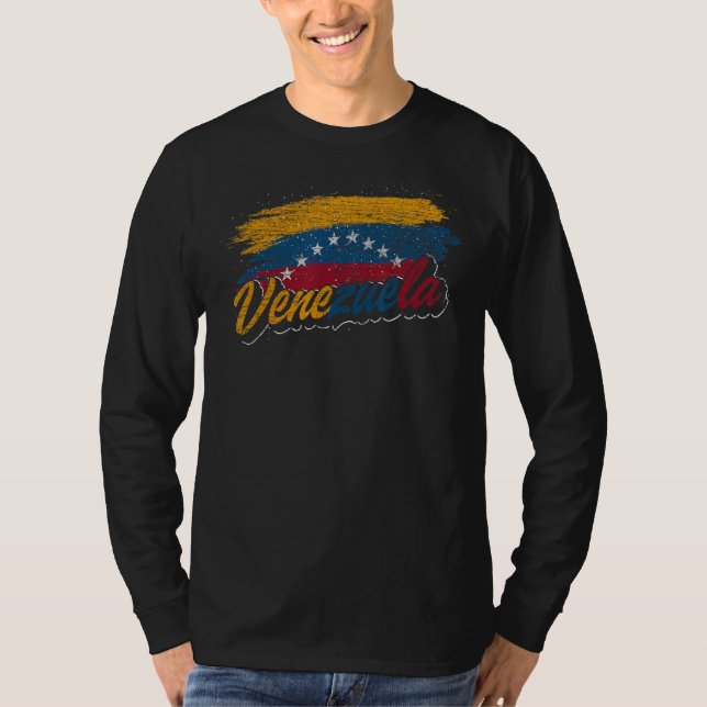 Camiseta Bandera de Venezuela latinoamericana Caracas Orgul (Anverso)