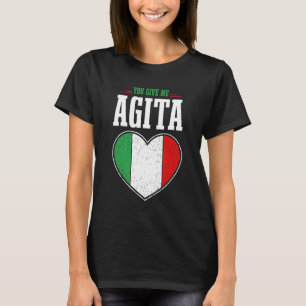 Camiseta Bandera de verano italiana Chiste de bandera itali