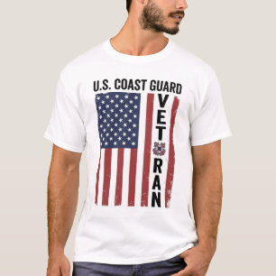 Camiseta Bandera de veterano de la Guardia Costera Diseño v