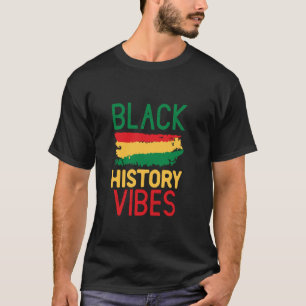 Camiseta Bandera de Vibraciones de la Historia Negra Junete