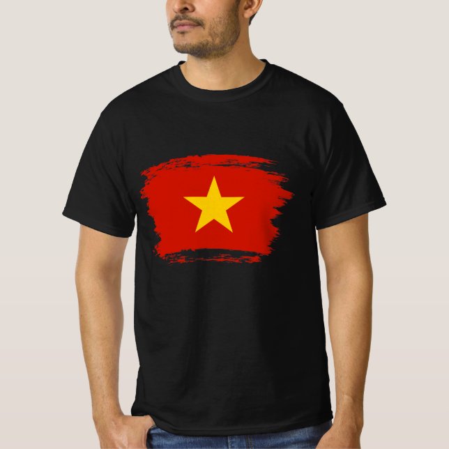 Camiseta Bandera de Vietnam (Anverso)