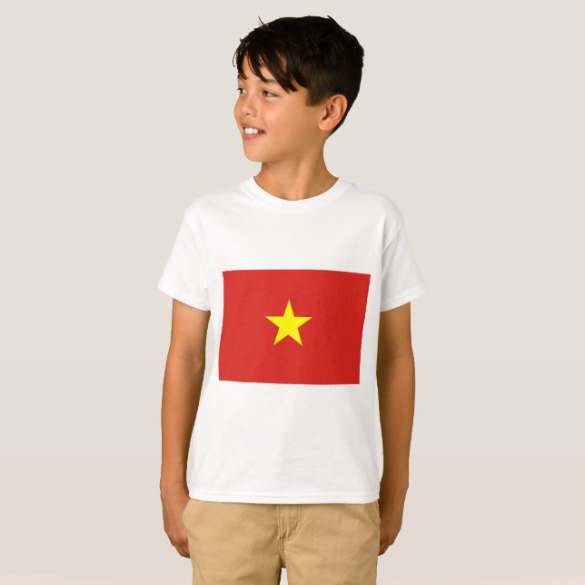 Camiseta Bandera de Vietnam (Anverso completo)