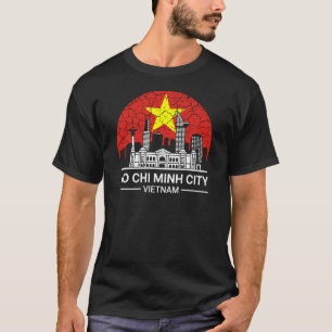 Camiseta Bandera de Vietnam de Ciudad Ho Chi Minh