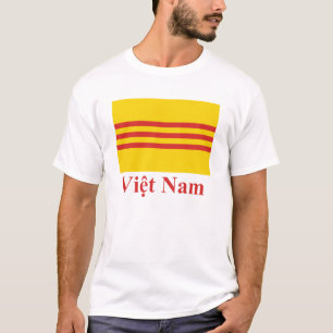 Camiseta Bandera de Vietnam del sur con nombre en