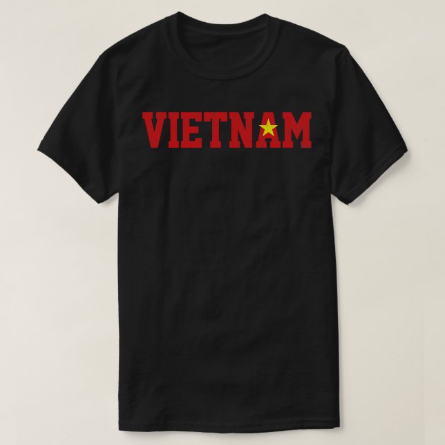 Camiseta Bandera de Vietnam Vietnamita (Diseño del anverso)