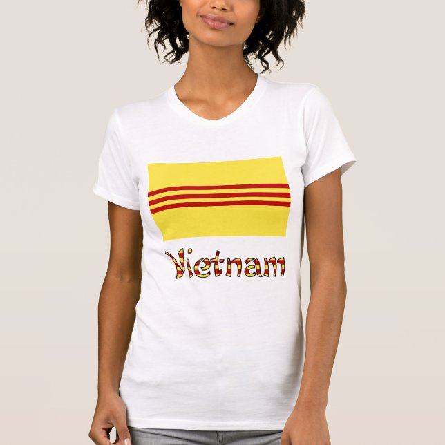 Camiseta Bandera de Vietnam y Vietnam del Sur (Anverso)