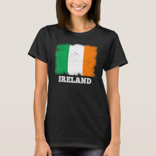Camiseta Bandera de Vintage Irlanda País Bandera Retro Irla