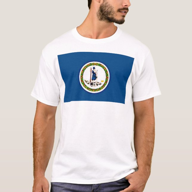 Camiseta Bandera de Virginia (Anverso)