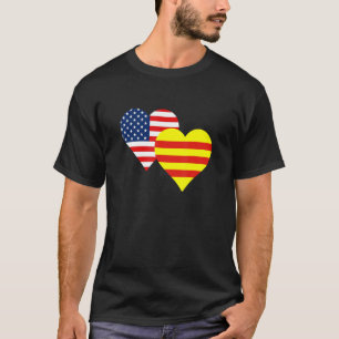 Camiseta Bandera de Vnch Vietnamita Corazón de Cong Hoa