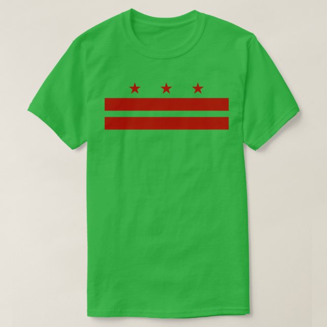 Camiseta Bandera de Washington D (Diseño del anverso)