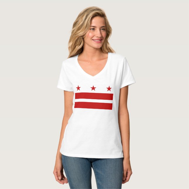Camiseta bandera de Washington DC (Anverso completo)