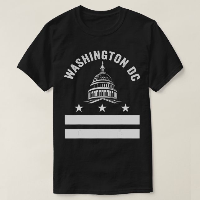 Camiseta Bandera de Washington DC Amar al Capitolio Colina  (Diseño del anverso)
