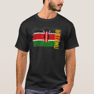 Camiseta Bandera De Watamu En Kenia Para Hombres Kenianos M