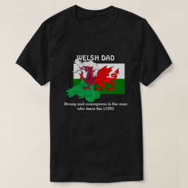 Camiseta Bandera de WELSH DAD del personalizable de Gales