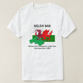 Camiseta Bandera de WELSH DAD del personalizable de Gales