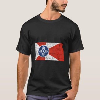 Camiseta Bandera de Wichita Kansas con problemas de diseño