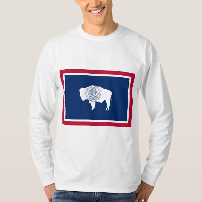 Camiseta Bandera de Wyoming (Anverso)
