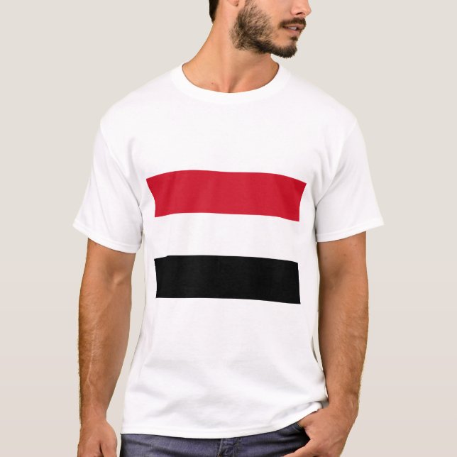 Camiseta Bandera de Yemen (Anverso)