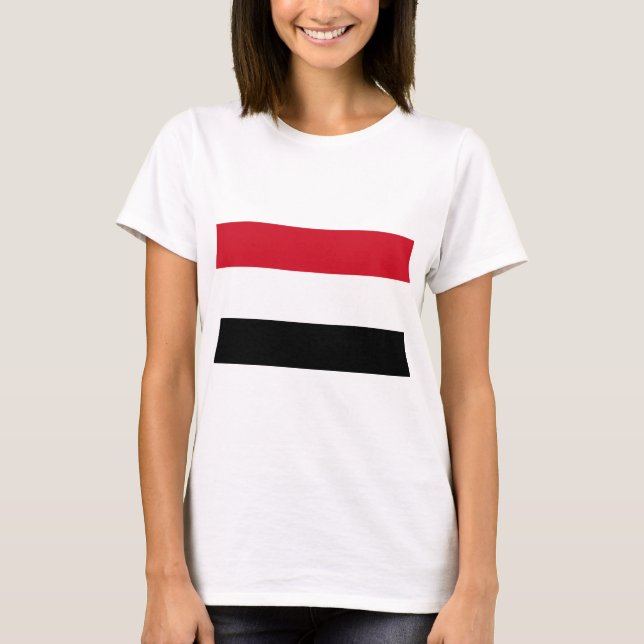 Camiseta Bandera de Yemen (Anverso)