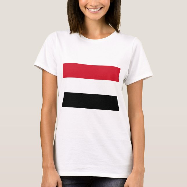 Camiseta Bandera de Yemen (Anverso)