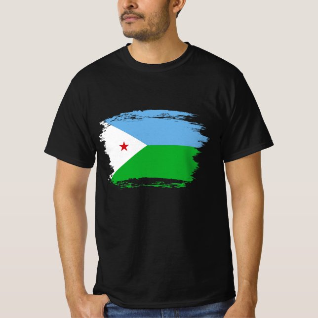 Camiseta Bandera de Yibuti (Anverso)