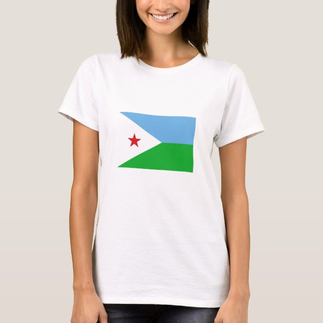 Camiseta Bandera de Yibuti (Anverso)