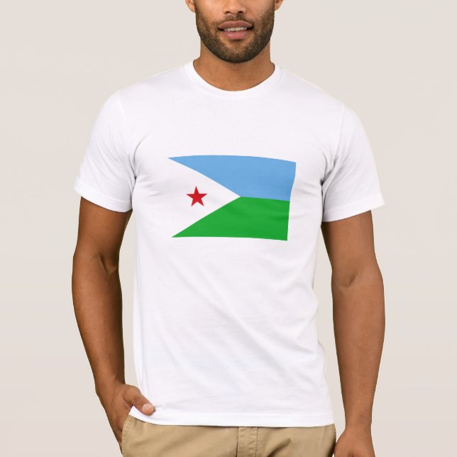 Camiseta Bandera de Yibuti (Anverso)