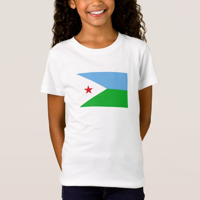 Camiseta Bandera de Yibuti (Anverso)