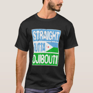 Camiseta Bandera de Yibuti directamente fuera de Yibuti