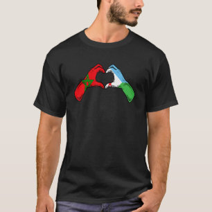 Camiseta Bandera de Yibuti en Marruecos - Corazón de Yibuti