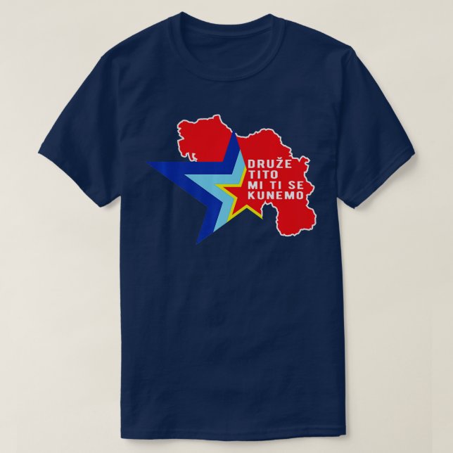 Camiseta Bandera de Yugoslavia Balkans SFRY Josip Broz Tito (Diseño del anverso)