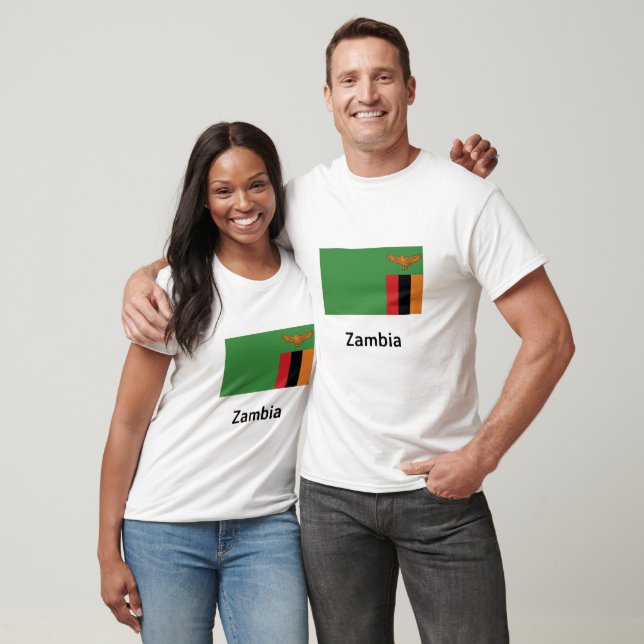 Camiseta Bandera de Zambia (Unisexo)