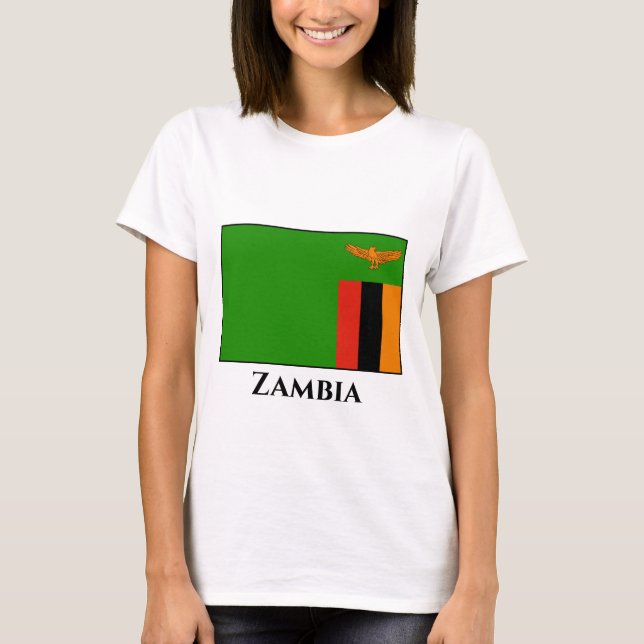Camiseta Bandera de Zambia (Anverso)