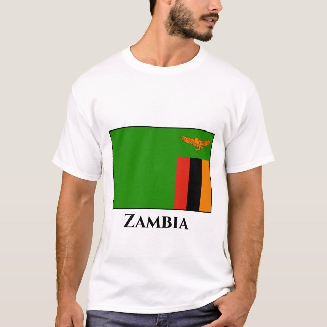 Camiseta Bandera de Zambia (Anverso)