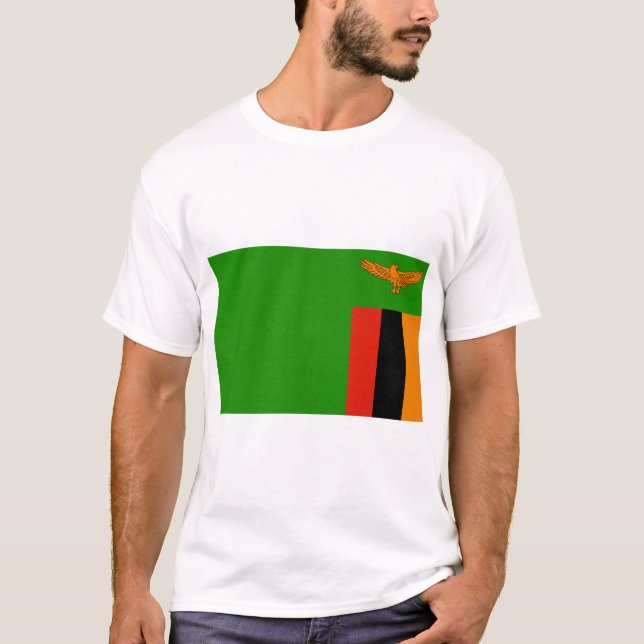 Camiseta Bandera de Zambia (Anverso)