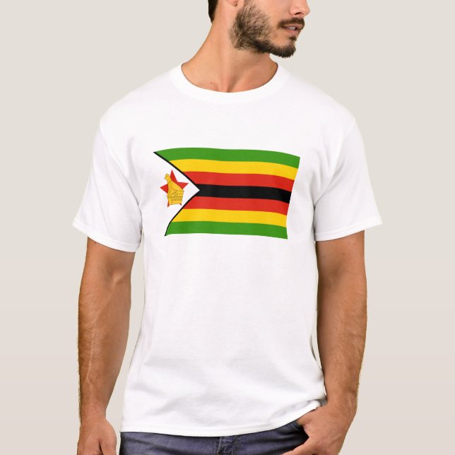 Camiseta Bandera de Zimbabue (Anverso)