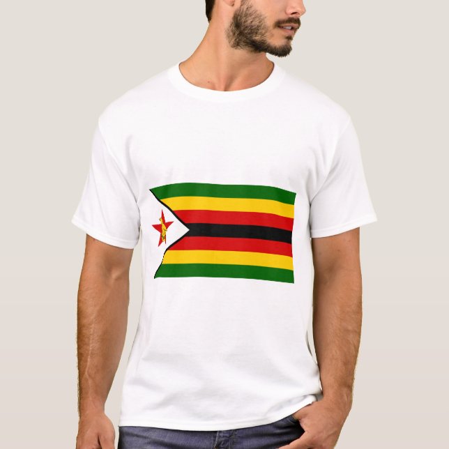 Camiseta Bandera de Zimbabue (Anverso)