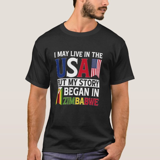 Camiseta Bandera de Zimbabue (Anverso)