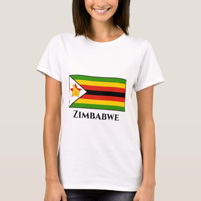 Camiseta Bandera de Zimbabue (Anverso)