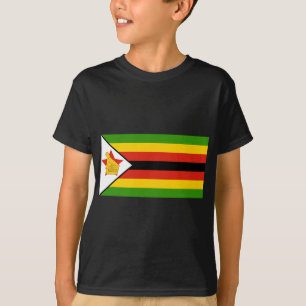Camiseta bandera de zimbabue