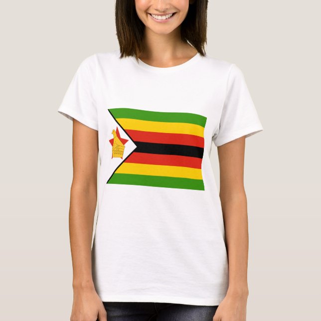 Camiseta Bandera de Zimbabue (Anverso)