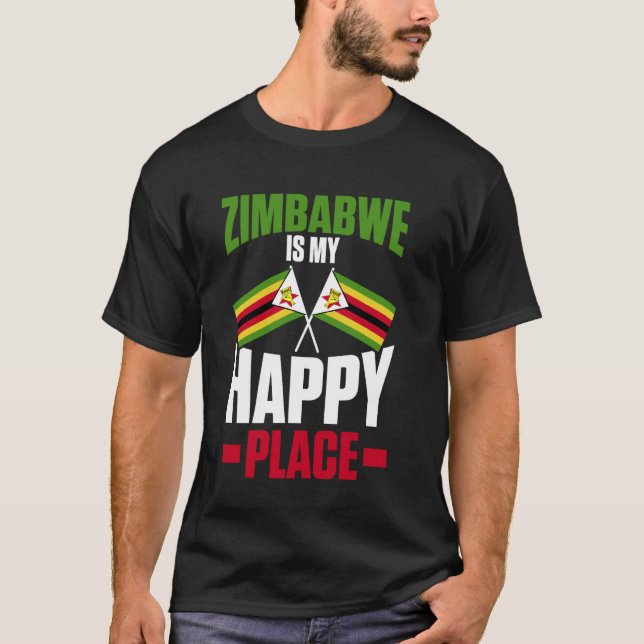 Camiseta Bandera de Zimbabue (Anverso)