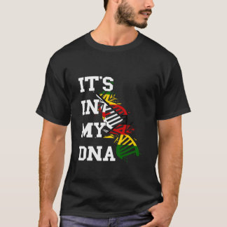 Camiseta Bandera de Zimbabue Está en mi molécula de ADN Raí