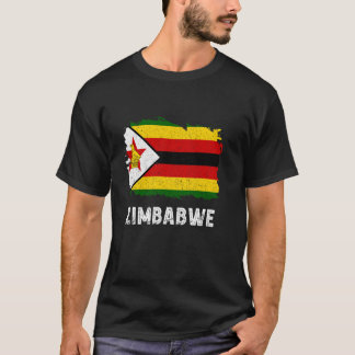 Camiseta Bandera de Zimbabue Raíces Zimbabuenses Vintage Zi